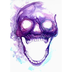 紫色烟雾装饰物