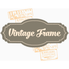 矢量老式的框架