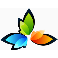 简约彩色LOGO设计矢量图
