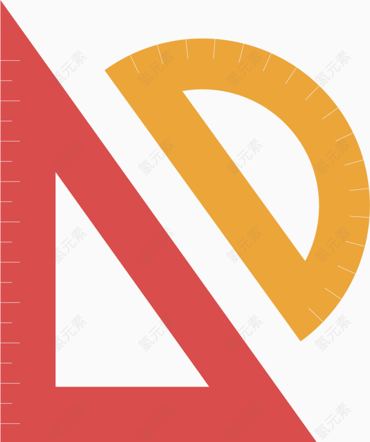 房产标尺矢量素材