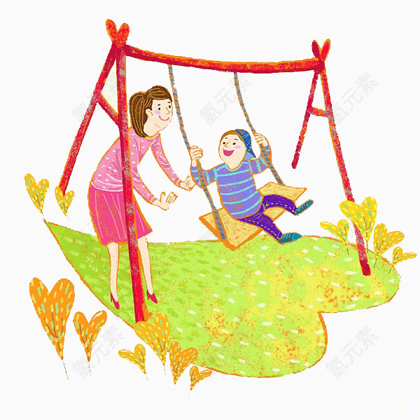 孩子和妈妈