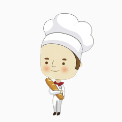 卡通面包师素材