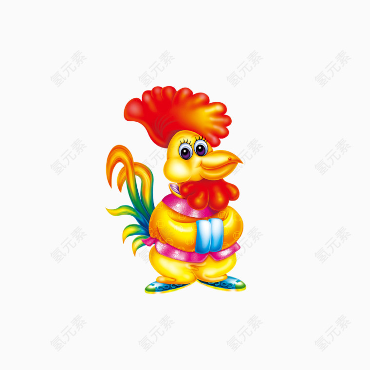 金公鸡图案