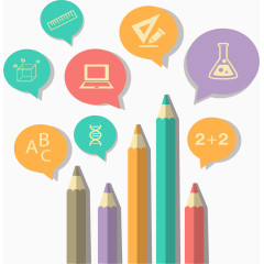 教育培训彩色分类标签