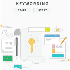 矢量关键词素材