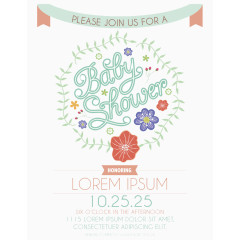 婴儿花纹背景图片