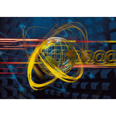 因特网科技未来地球线框