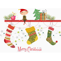 矢量圣诞装饰图案免扣素材