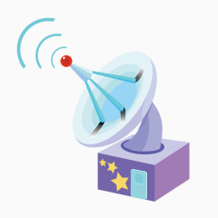 卡通信号接收器模型