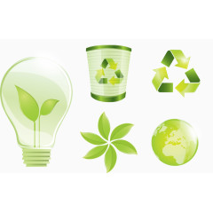 矢量图爱护地球