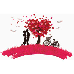 情人节七夕节装饰图案