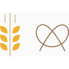 啤酒节矢量小麦