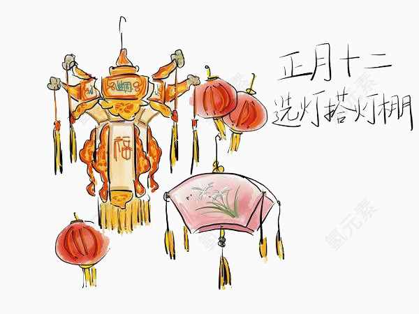 新年习俗素材