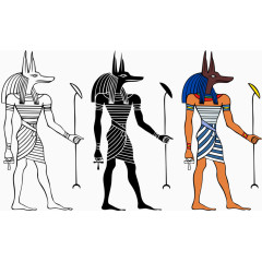 手绘古埃及壁画