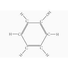 苯酚的分子结构式