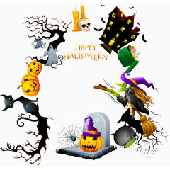 矢量万圣节海报