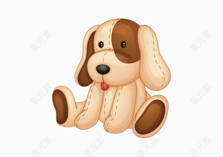 矢量玩具小狗
