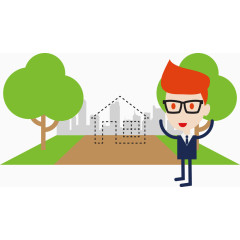 卡通商务人物元素