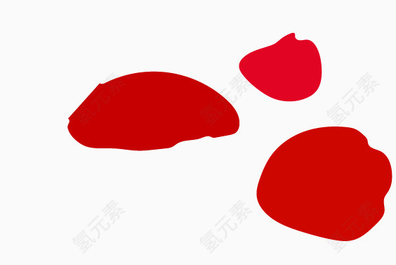 矢量红色花瓣