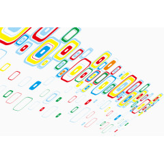 矢量五彩缤纷图案素材