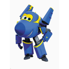 蓝色卡通机器人