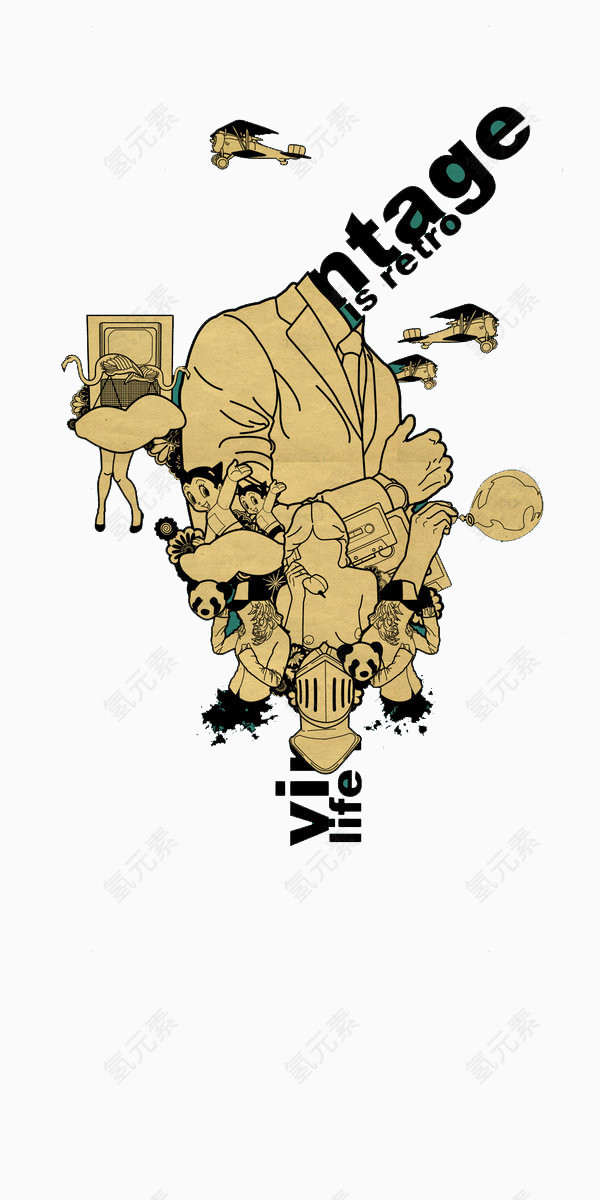 巨人插画