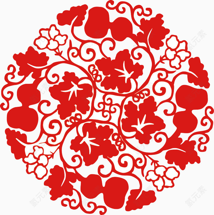 花纹镂空剪纸