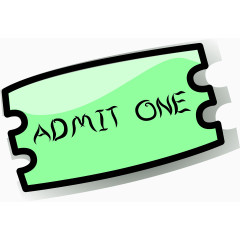 绿色电影票票根影视