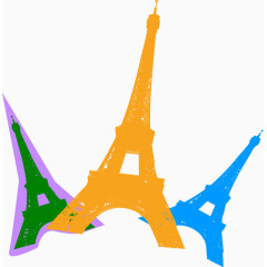 旅行涂鸦海报元素