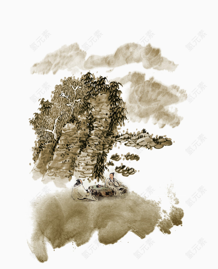 地产水墨山水