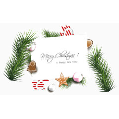 矢量圣诞元素文字边框