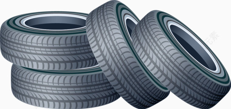 汽车轮胎矢量素材