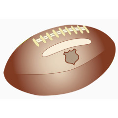 卡通棕色橄榄球