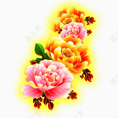 牡丹花图案