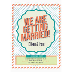 简洁婚礼海报矢量素材