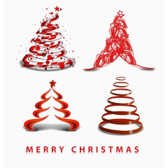 几何性质圣诞树素材