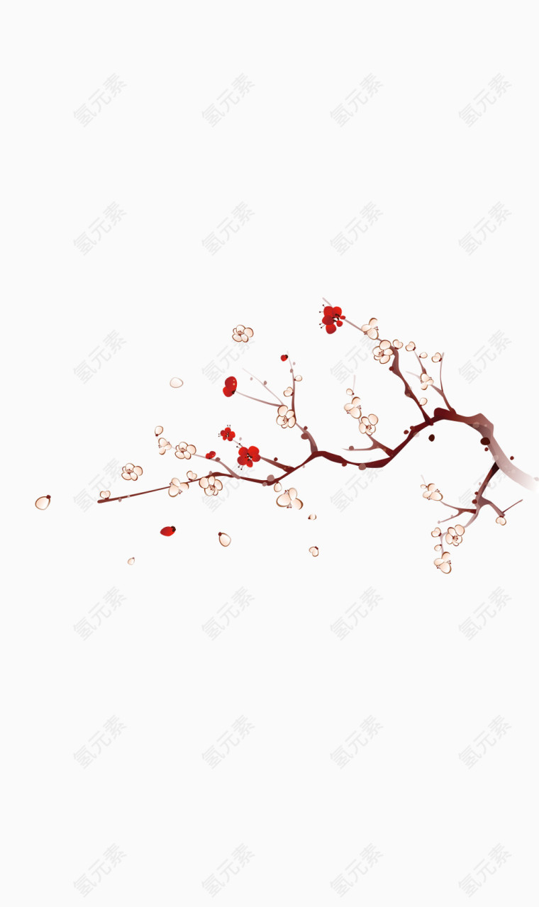 水墨梅花装饰