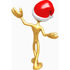 矢量圣诞3D立体小人