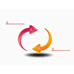 2项事物描绘ppt图表