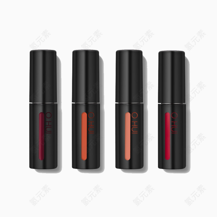 欧蕙水润防晒精华唇彩中样四只装