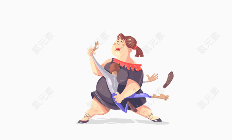 创意设计男女跳舞