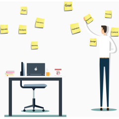 卡通商务人物矢量素材