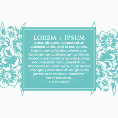 婚庆邀请函矢量