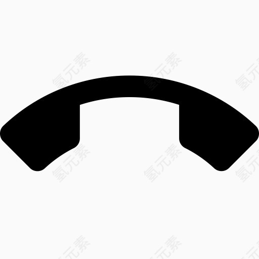 呼叫结束谷歌材质设计图标