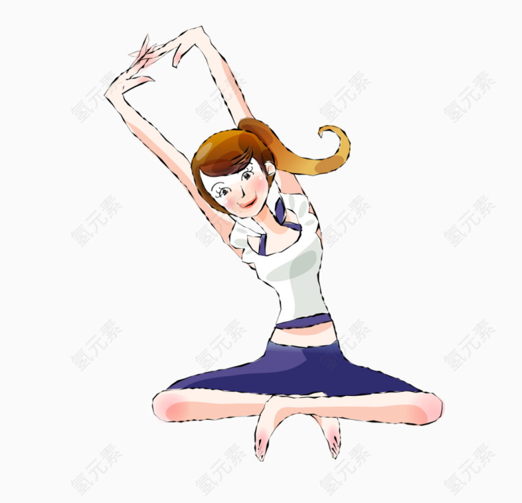 做瑜伽的女子