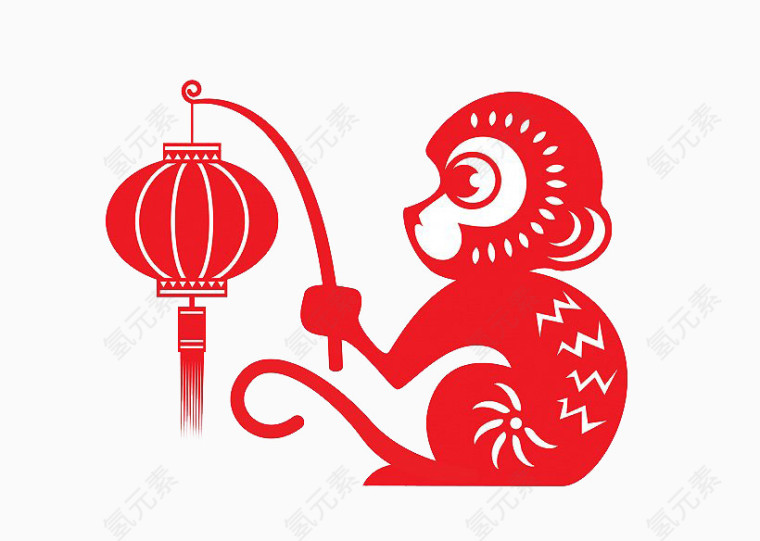 提着灯笼的猴子