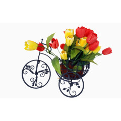 装饰郁金香花篮