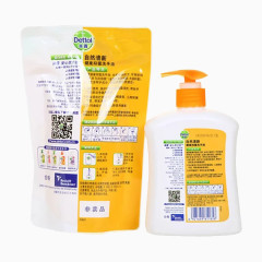 Dettol 滴露 自然清新洗手液 500克/瓶黄背面
