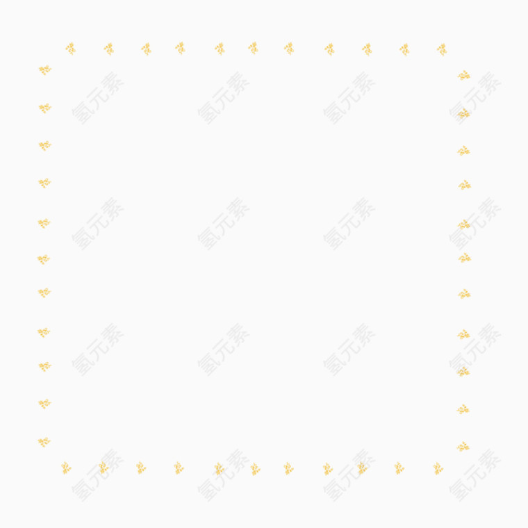 金色方巾边框
