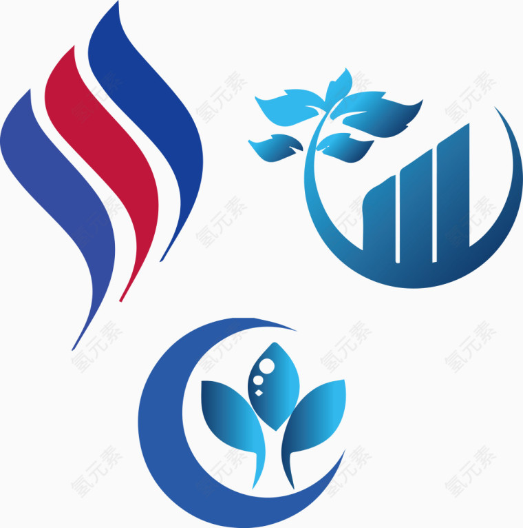 三个房地产logo